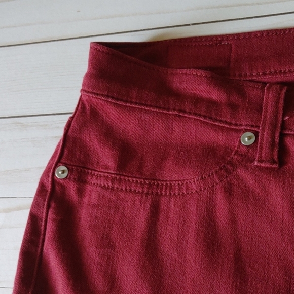 Lakeview denim x Stitch Fix dark red skinny jeans - Picture 5 of 7